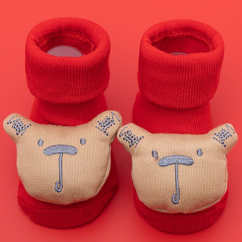 Newborn Baby Double Needle Non-slip Not Feel Tight With Feet Room Socks