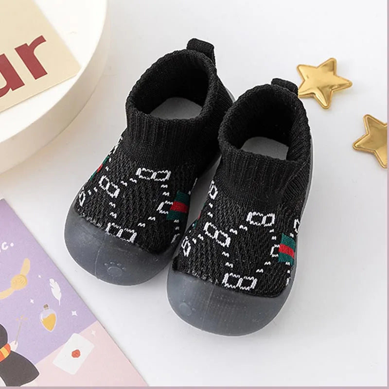 Spring Popular New Baby Shoes Mesh Knit Breathable Kid Girls Boys 0-3T Summer Slip-On Casual Sneakers Toddler Non-Skid Prewalker