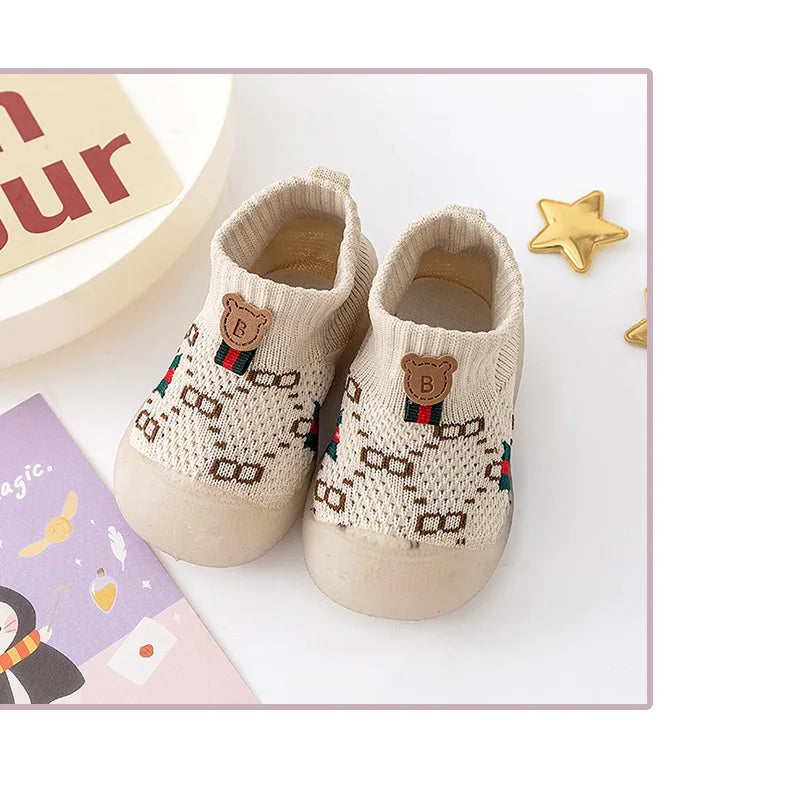 Spring Popular New Baby Shoes Mesh Knit Breathable Kid Girls Boys 0-3T Summer Slip-On Casual Sneakers Toddler Non-Skid Prewalker