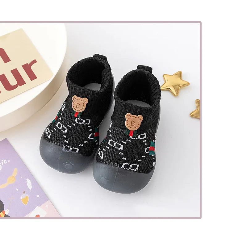 Spring Popular New Baby Shoes Mesh Knit Breathable Kid Girls Boys 0-3T Summer Slip-On Casual Sneakers Toddler Non-Skid Prewalker