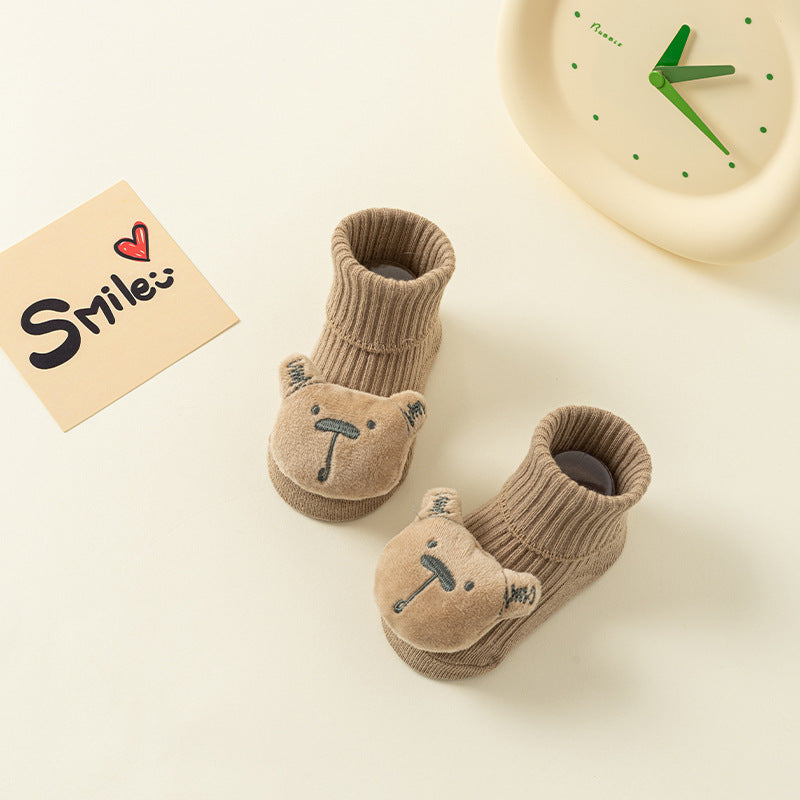 Newborn Baby Double Needle Non-slip Not Feel Tight With Feet Room Socks