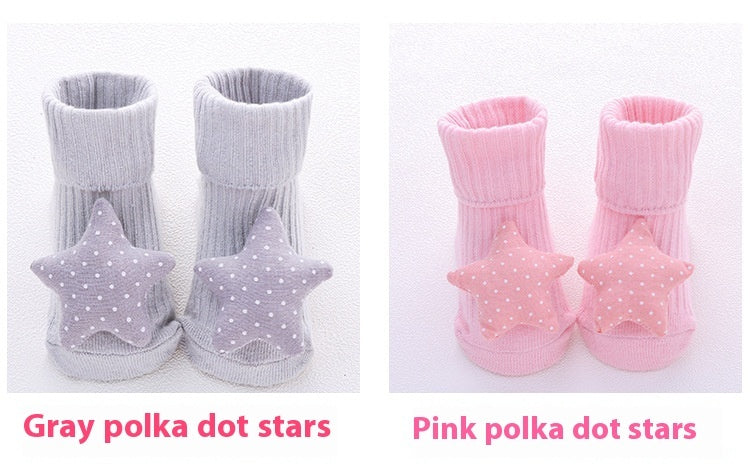 Newborn Baby Double Needle Non-slip Not Feel Tight With Feet Room Socks