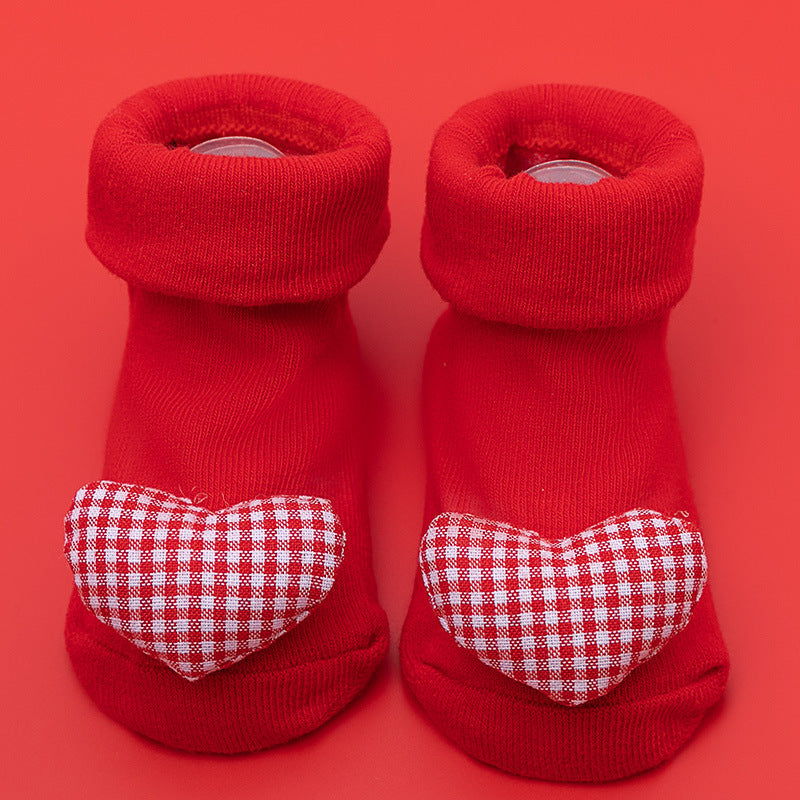 Newborn Baby Double Needle Non-slip Not Feel Tight With Feet Room Socks