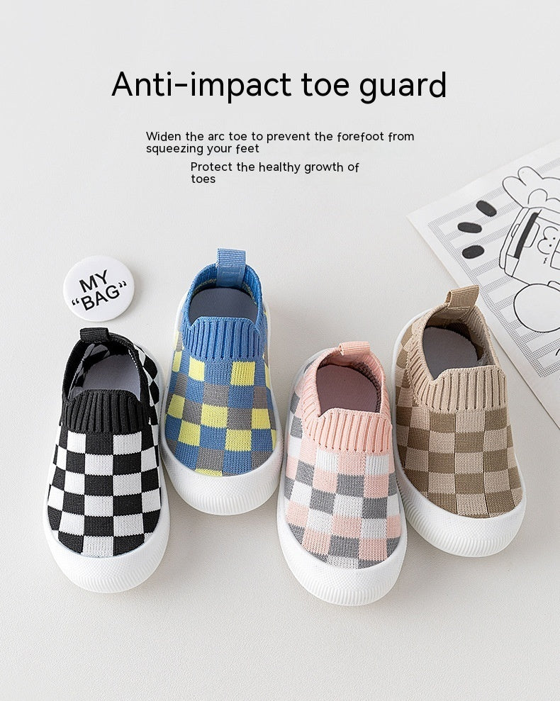Baby Toddler Shoes Soft-soled Non-slip Breathable Can't Fall Off