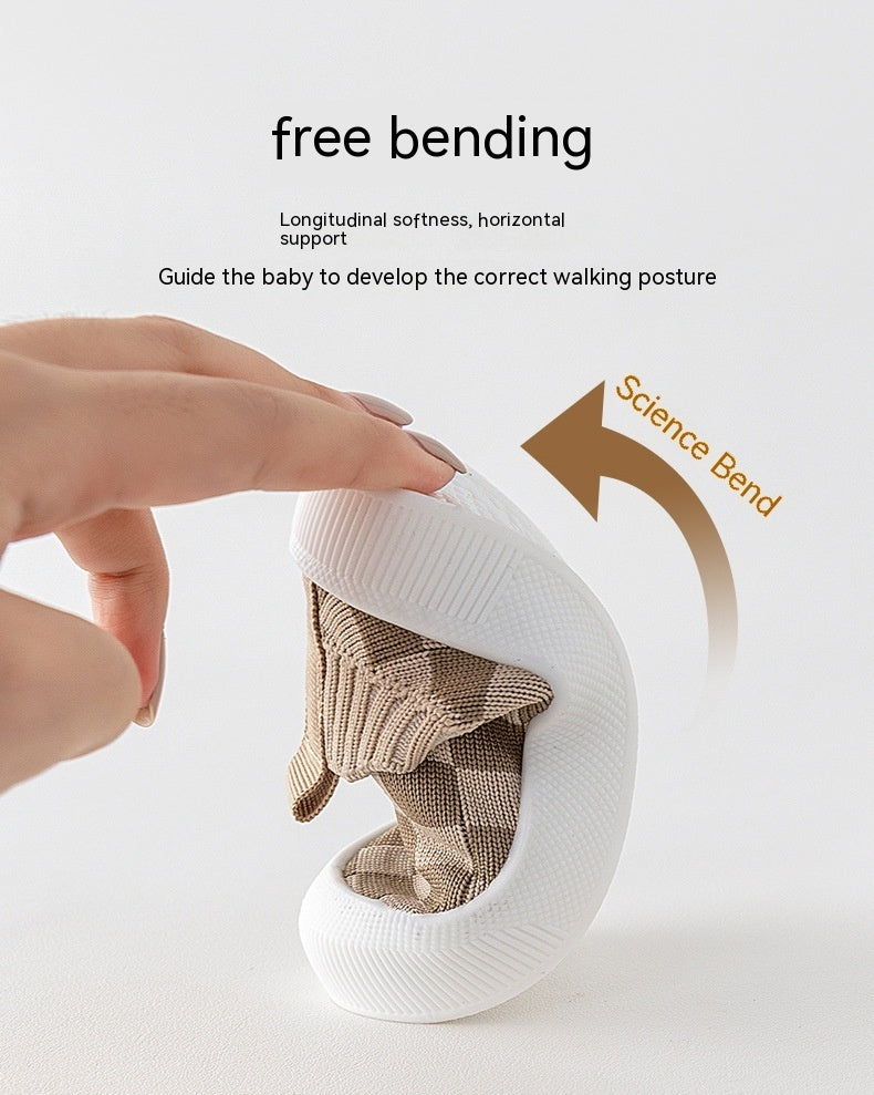 Baby Toddler Shoes Soft-soled Non-slip Breathable Can't Fall Off