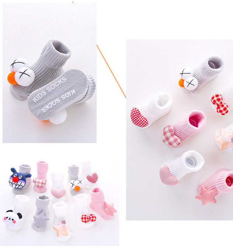 Newborn Baby Double Needle Non-slip Not Feel Tight With Feet Room Socks