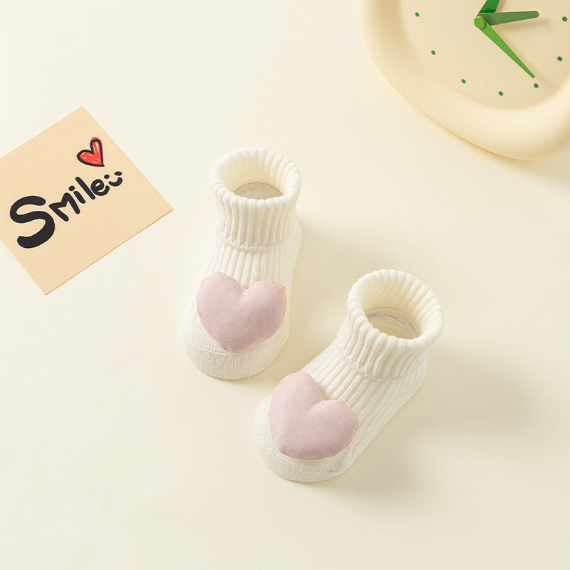 Newborn Baby Double Needle Non-slip Not Feel Tight With Feet Room Socks