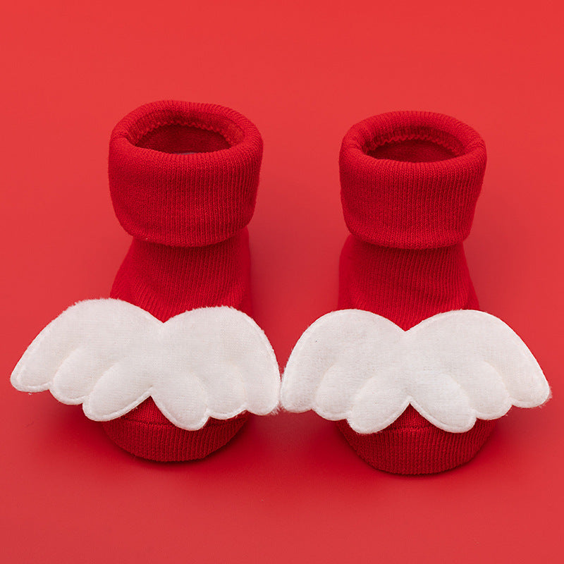 Newborn Baby Double Needle Non-slip Not Feel Tight With Feet Room Socks