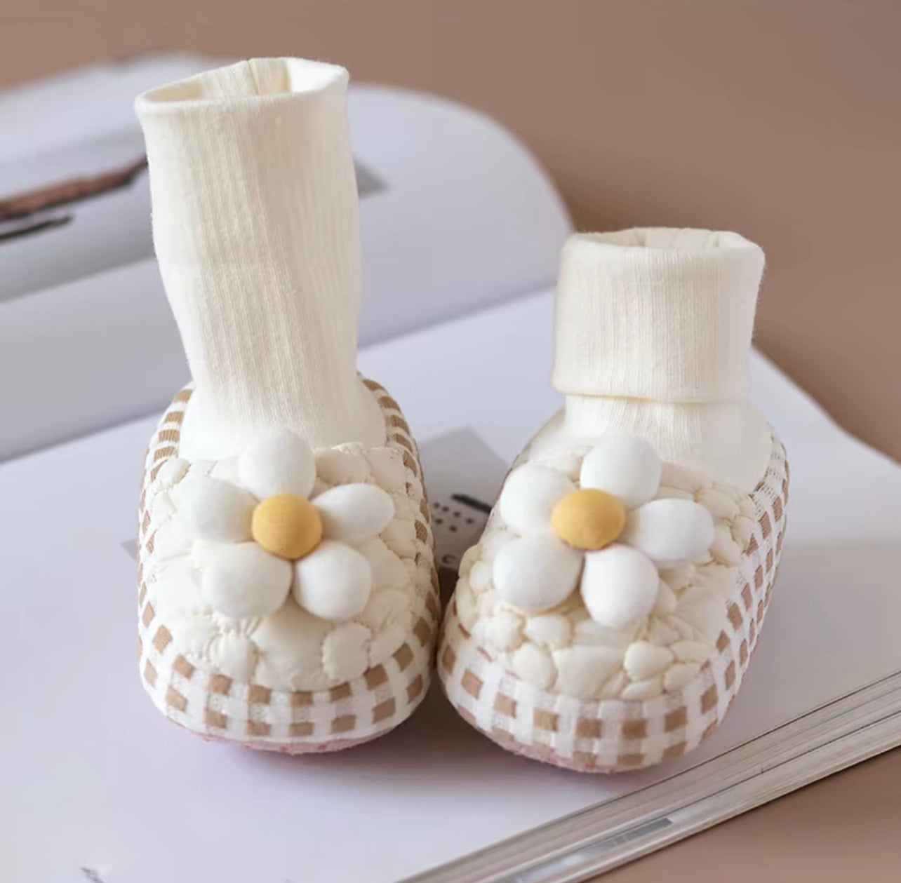 Baby Soft Sole Non-Slip Flower Sock Shoes – Infant/Toddler Shoes