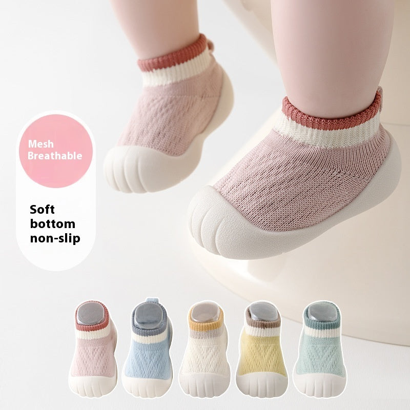 New Baby Toddler Shoes Knitted Soft-soled Non-slip Breathable