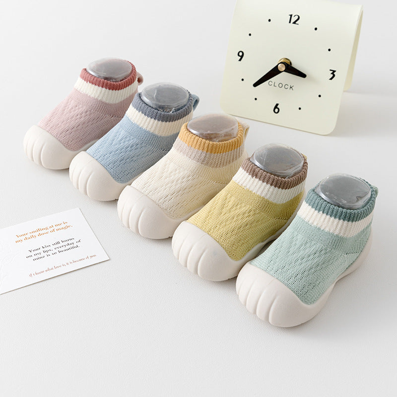 New Baby Toddler Shoes Knitted Soft-soled Non-slip Breathable