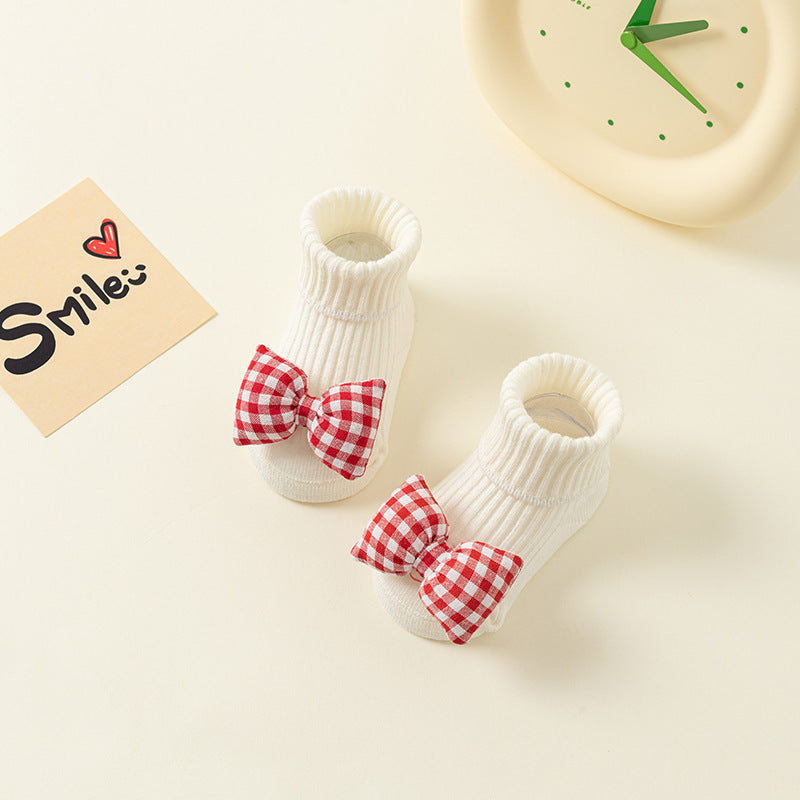 Newborn Baby Double Needle Non-slip Not Feel Tight With Feet Room Socks