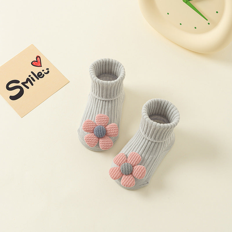 Newborn Baby Double Needle Non-slip Not Feel Tight With Feet Room Socks