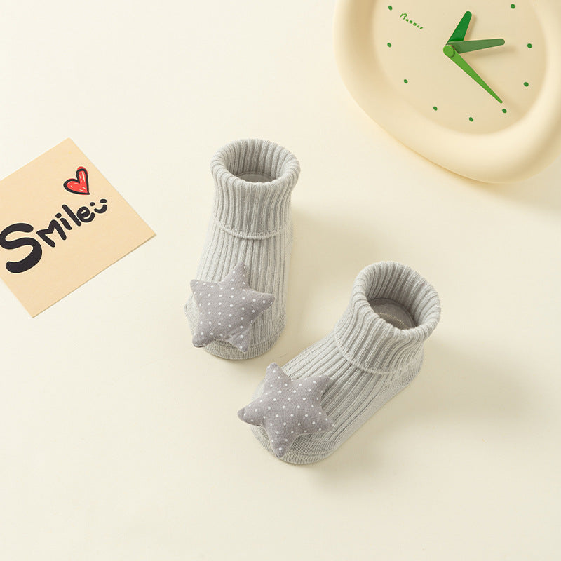Newborn Baby Double Needle Non-slip Not Feel Tight With Feet Room Socks